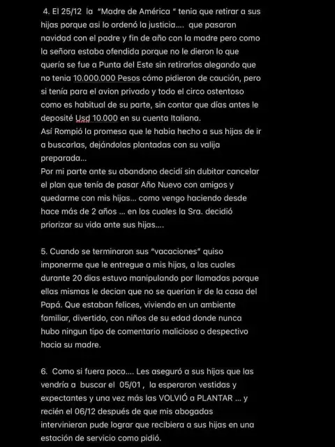 Parte del comunicado oficial que publicó Mauro Icardi