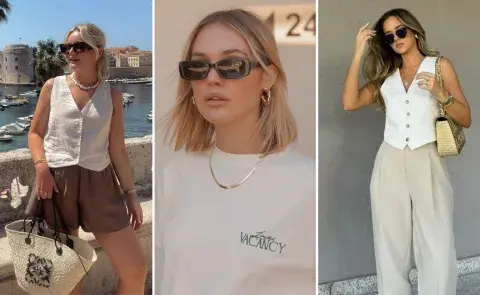 Tres mujeres usando lentes Tres mujeres usando lentes