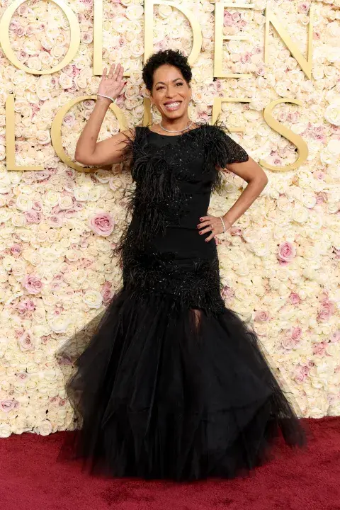 Liza Colón-Zayas en la alfombra roja de los Golden Globes 2025. Liza Colón-Zayas en la alfombra roja de los Golden Globes 2025.
