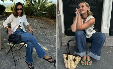 Looks con ojotas Looks con ojotas