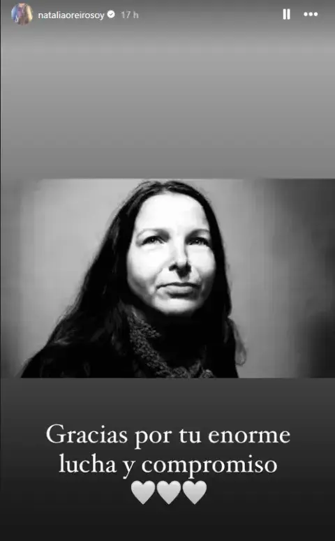 El mensaje de Natalia Oreiro por la muerte de Alejandra Darín. El mensaje de Natalia Oreiro por la muerte de Alejandra Darín.