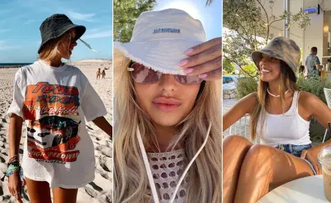 Tres mujeres usando piluso Tres mujeres usando piluso
