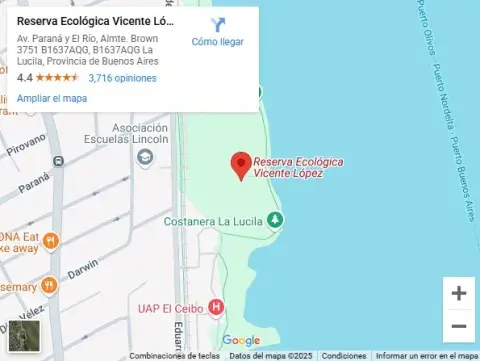 Reserva ecológica de Vicente López: dónde queda Reserva ecológica de Vicente López: dónde queda