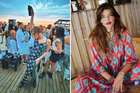 Calu Rivero y Flor Jamín Peña con distintas opciones de vestidos largos Calu Rivero y Flor Jamín Peña con distintas opciones de vestidos largos