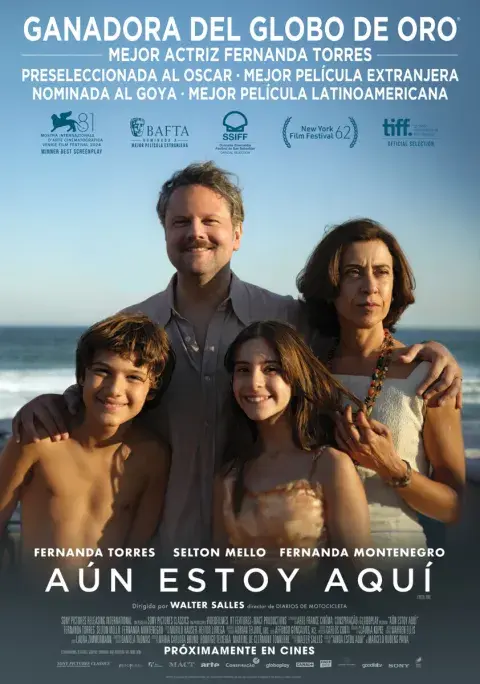 Póster de Aún estoy aquí (Ainda Estou Aqui). Póster de Aún estoy aquí (Ainda Estou Aqui).