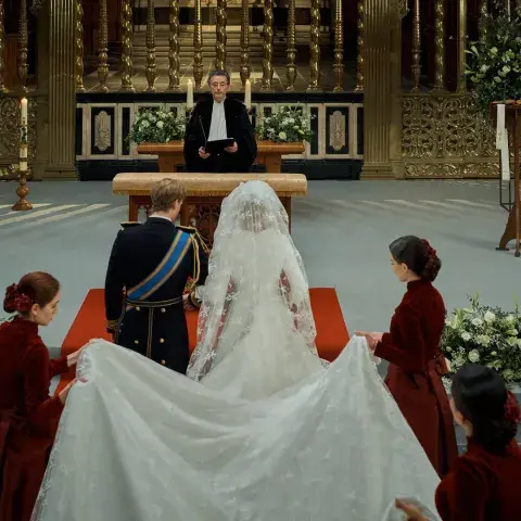 Primera imagen del casamiento de Máxima y Guillermo en la temporada 2 de Máxima, la serie de HBO Max. Primera imagen del casamiento de Máxima y Guillermo en la temporada 2 de Máxima, la serie de HBO Max.