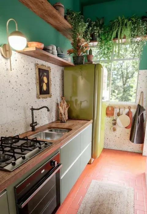 Foto de una cocina. Foto de una cocina.