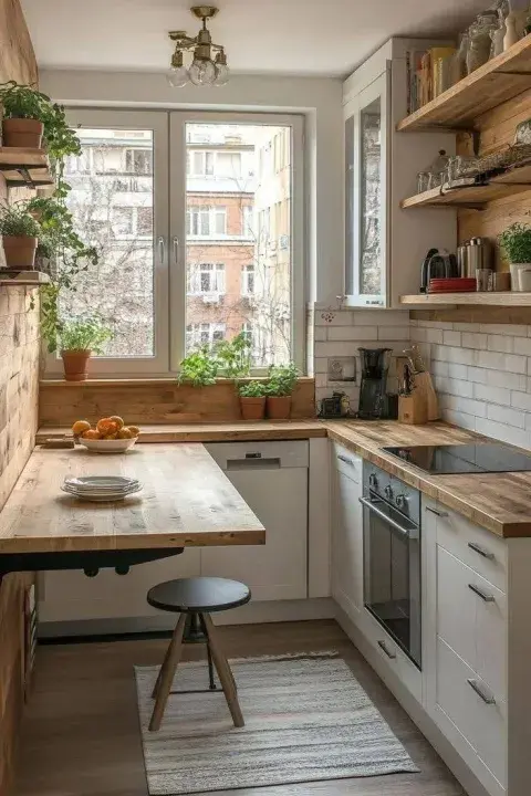 Foto de una cocina. Foto de una cocina.