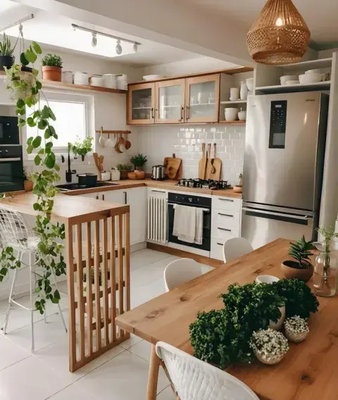 Foto de una cocina. Foto de una cocina.