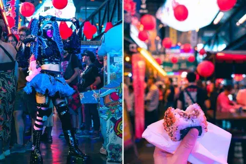 Los fans del cosplay le ponen color al festival y las delicias japonesas, el sabor. Los fans del cosplay le ponen color al festival y las delicias japonesas, el sabor.