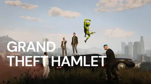 Foto de la película Grand Theft Hamlet. Foto de la película Grand Theft Hamlet.