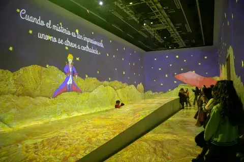 La idea es entrar, físicamente también, en el planeta de El Principito. La idea es entrar, físicamente también, en el planeta de El Principito.
