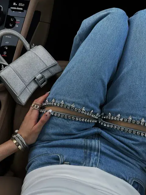 jeans con brillos jeans con brillos