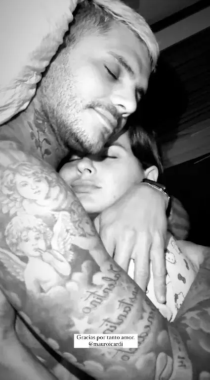 Foto de China Suárez y Mauro Icardi en Instagram. Foto de China Suárez y Mauro Icardi en Instagram.