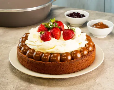 Marquise de dulce de leche y frutos rojos Marquise de dulce de leche y frutos rojos