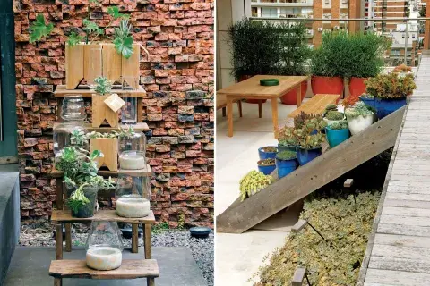 Detalles en patios: enfoque vertical Detalles en patios: enfoque vertical
