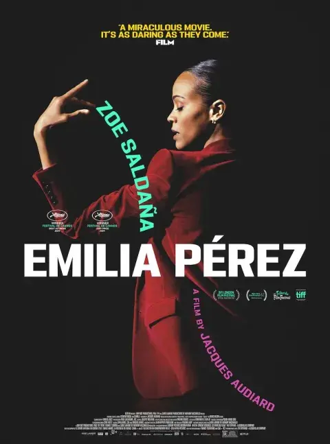 Zoe Saldaña en el póster de Emilia Pérez. Zoe Saldaña en el póster de Emilia Pérez.