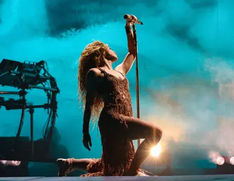 Foto de el show de Shakira en Río de Janeiro. Foto de el show de Shakira en Río de Janeiro.