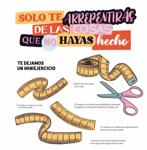 Solo te arrepentirás de lo que no hayas hecho Solo te arrepentirás de lo que no hayas hecho