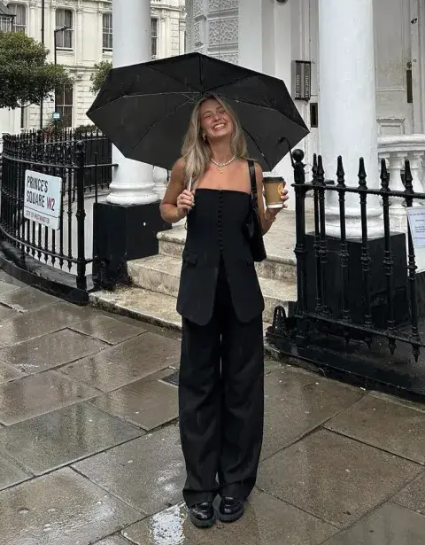 un look sastrero en total black un look sastrero en total black