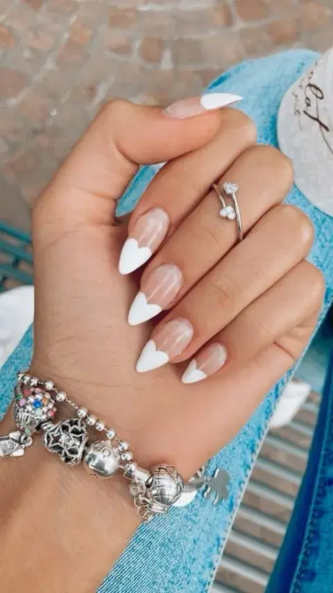 uñas blancas uñas blancas