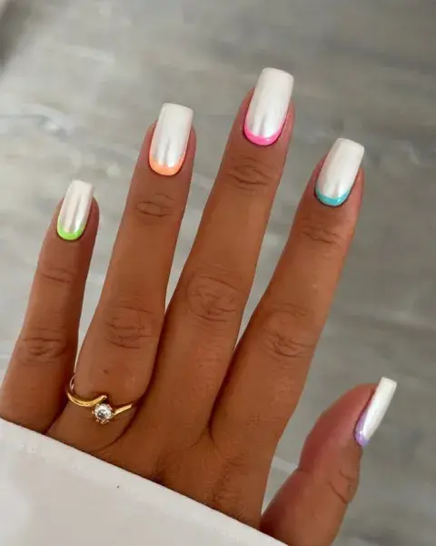 uñas blancas uñas blancas