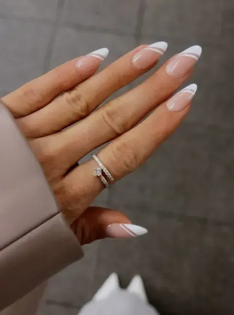 uñas blancas uñas blancas