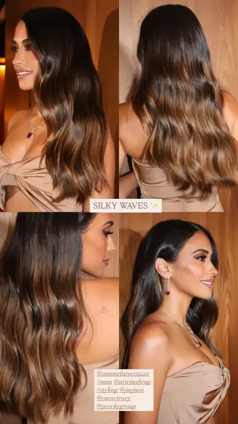 Dafne Evangelisa muestra las Silky Waves de Antonela Roccuzzo en Brasil. Dafne Evangelisa muestra las Silky Waves de Antonela Roccuzzo en Brasil.