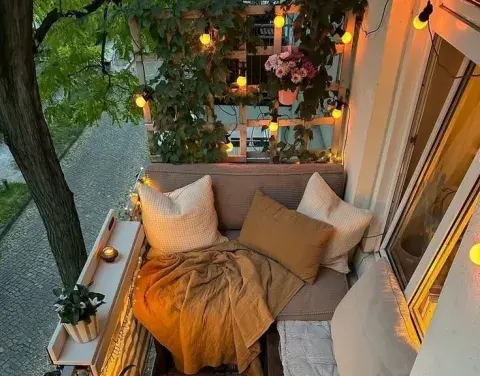 balcón confortable