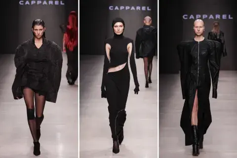 Los diseños de Capparel trazan surcos y perímetros alternativos. Los diseños de Capparel trazan surcos y perímetros alternativos.