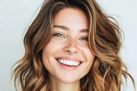 Ideal para casi todos los tipos de pelo, las mechas mousy se hacen en medios y puntas del cabello, y las raíces se dejan oscuras. 