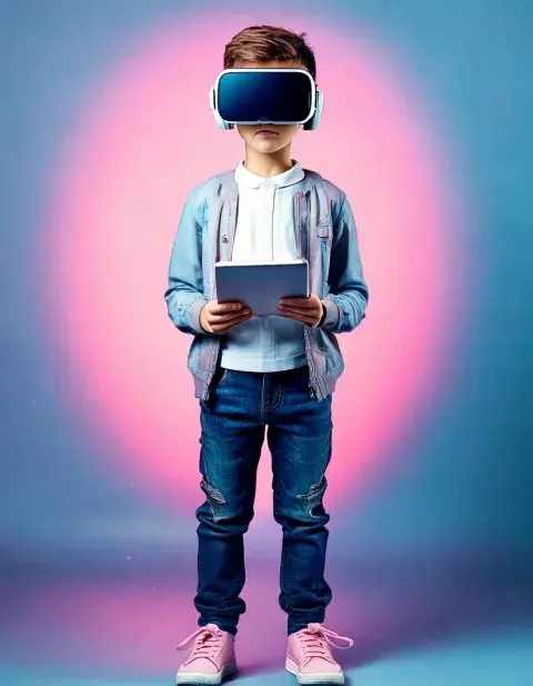 niño con tecnología niño con tecnología