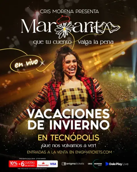 Margarita en Tecnópolis: cómo y cuándo conseguir las entradas.