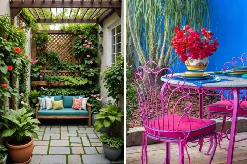 Podés incorporar objetos como mesas o silla spara colocar tus plantas Podés incorporar objetos como mesas o silla spara colocar tus plantas