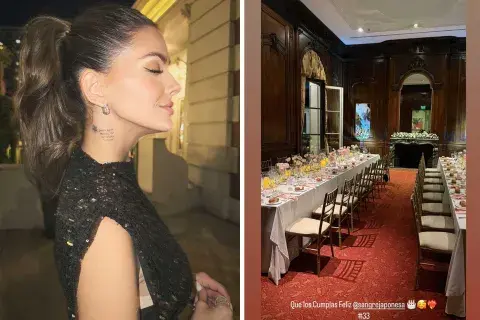 La China Suárez celebró sus 33 años en el Hotel Four Season y para la ocasión apostó por dos estilismos bien distintos entre sí: el primero al mejor estilo Bridgerton, el segundo de tendencia shiny La China Suárez celebró sus 33 años en el Hotel Four Season y para la ocasión apostó por dos estilismos bien distintos entre sí: el primero al mejor estilo Bridgerton, el segundo de tendencia shiny