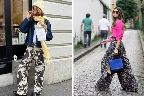 Cow print o animal print, cualquiera de las dos tendencias primarán en los street style Cow print o animal print, cualquiera de las dos tendencias primarán en los street style