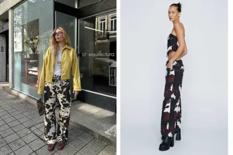 El cow print esta temporada será la vedette de los looks de dia o de noche El cow print esta temporada será la vedette de los looks de dia o de noche