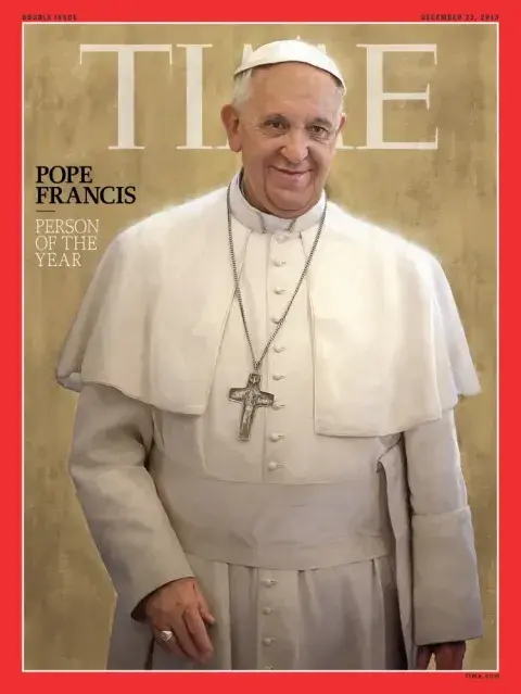 La histórica tapa de Time con el Papa Francisco nombrado Persona del Año 2013. La histórica tapa de Time con el Papa Francisco nombrado Persona del Año 2013.