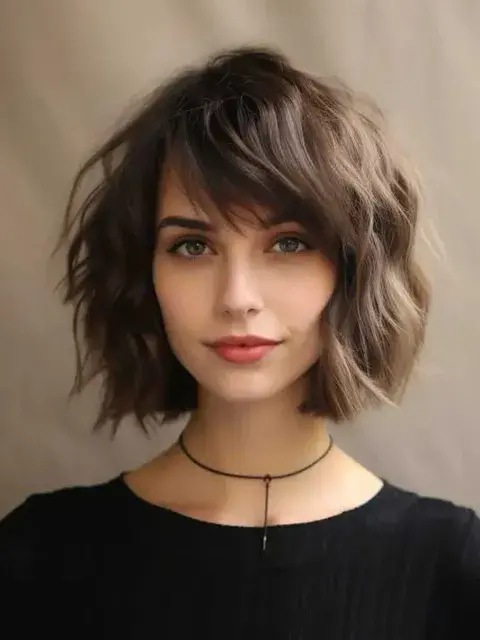 Por último, una propuesta con ondas y flequillo de costado. Pueden ser ondas surferas también. Quedan muy bien con este corte. Por último, una propuesta con ondas y flequillo de costado. Pueden ser ondas surferas también. Quedan muy bien con este corte.