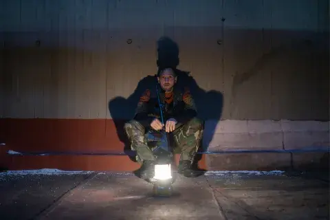 Foto de Ariel Staltari en El Eternauta.