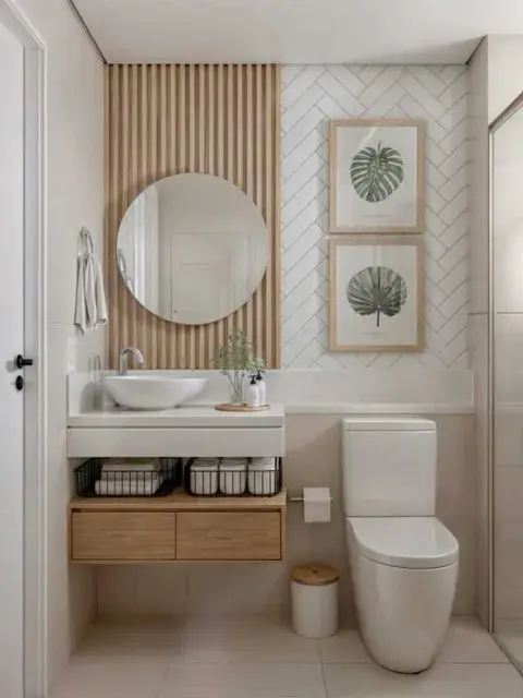 Un baño en donde todos los elementos suman a la deco total Un baño en donde todos los elementos suman a la deco total