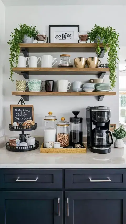 Ideas para armar un espacio de café en casa. Ideas para armar un espacio de café en casa.