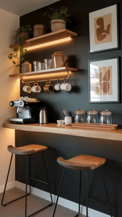 Ideas para armar un espacio de café en casa. Ideas para armar un espacio de café en casa.