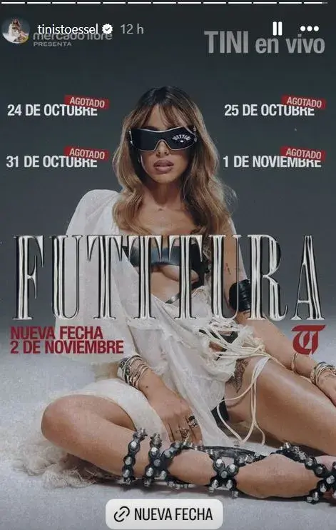 Tini sumó una quinta fecha de Futttura