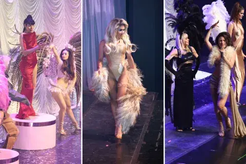 Adriana Aguirre, La Faraonika y La Cuerpo se sumaron a la escena de Esquinissima. Adriana Aguirre, La Faraonika y La Cuerpo se sumaron a la escena de Esquinissima.
