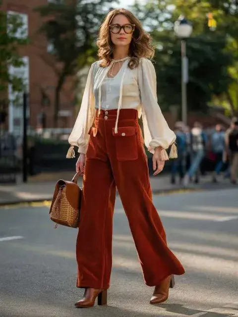 Los pantalones de corderoy se posicionan como lo más elegido en la nueva temporada Los pantalones de corderoy se posicionan como lo más elegido en la nueva temporada