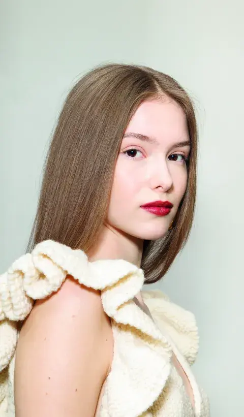  El look de la foto es del desfile de Luisa Spagnoli, pero se vio también en Carolina Herrera, Stella McCartney y Chanel.
