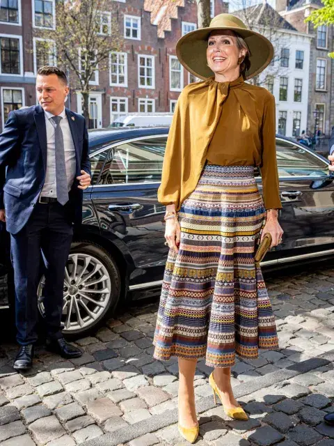 Máxima apostó por un equipo en el que el color fue uno de los protagonistas