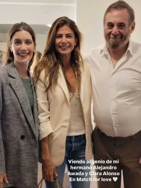 Juliana Awada y Alejandro, su hermano Juliana Awada y Alejandro, su hermano