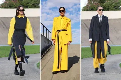Amarillo, el color que rompe con una paleta prácticamente en negro absoluto.. Amarillo, el color que rompe con una paleta prácticamente en negro absoluto..